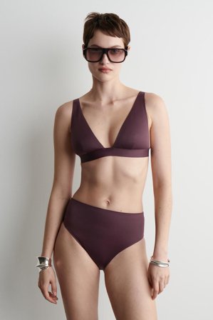 COS Women's Bikinitrosor Med Hög Midja I Neopren in Röd