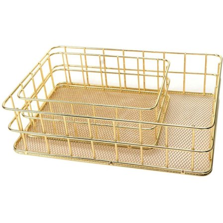 Nordisk metall oppbevaringskurv skrivebord skrivebord diverse sminkebørsteholder bord kosmetisk arrangør jernkurv B