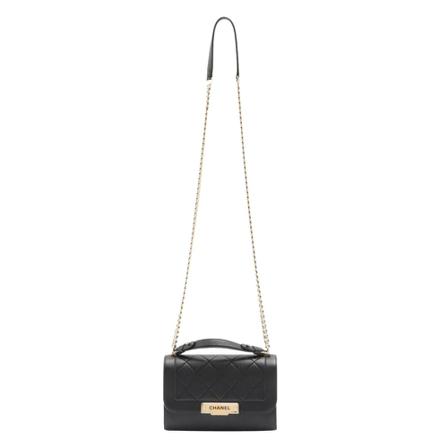 Chanel Vintage, Pre-owned Leather chanel-bags Zwart, Dames, Maat:ONE Size