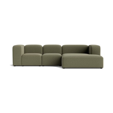 Milo chaiselong sofa, højrevendt | 300cm - Nordic Grøn - 300x170x72 - Sofa, chaiselong