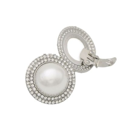 1 stk Skopynt Perlepynt Clips HVID