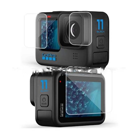 Skærmbeskytter / linsebeskytter hærdet glas 3 stk Gopro 9/10/11