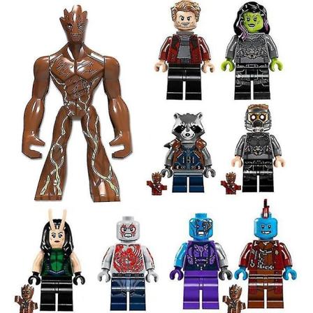 Marvel Avengers Guardians Of The Galaxy Byggstenar Små människor Stora träd Människor Lucky Star Jue