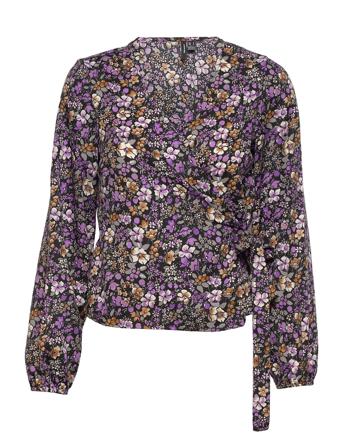 Vmisa 7/8 Wrap Top Wvn Ga Bf Patterned Vero Moda