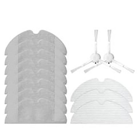 Pakke med 13 rengøringstilbehør til Xiaomi Dreame F9 Robotstøvsuger - Kostrulle, Sidebørste, HEPA-filter