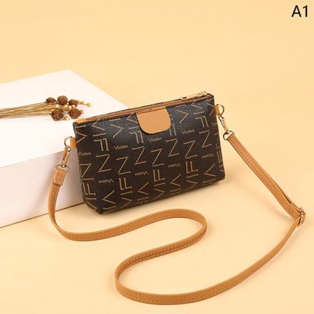 Crossbody-väskor för kvinnor New Trend Shoulder Leather Small Coin A1