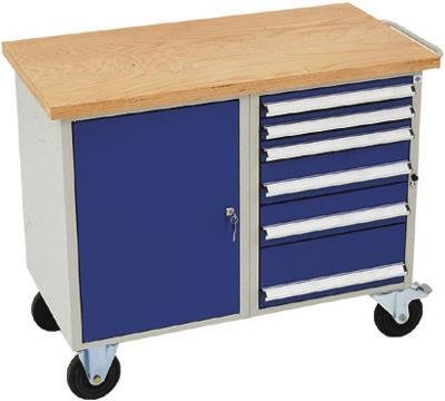 Blika VVM1.2VT2 Verkstadsvagn, Garageinredning & förvaring