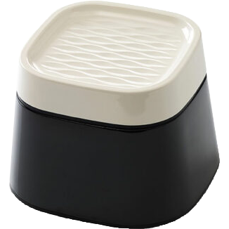 Savic - Matskål Ergo Cube Black 22x22x16cm 22x22x16cm - Katt - Matplass og vannfontener for katt - Matskåler og vannskåler - ZOO.no