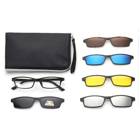 Polariseret magnetisk klips på solbriller Solbrillesæt med pose