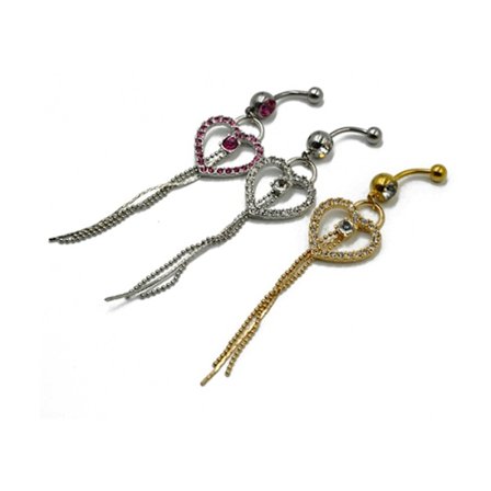 Napatyyppi Navel Piercing Rengas 316L Teräs