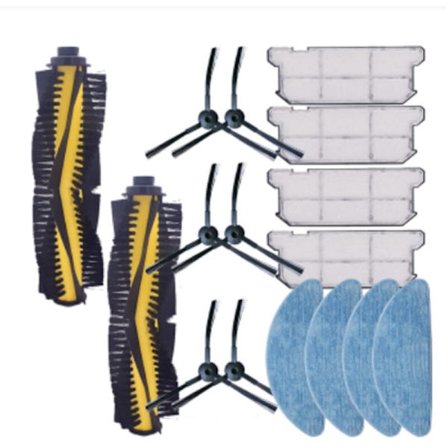 Reservdelar till robotdammsugare, rullborste, sidoborste, moppduk, HEPA-filter för Ilife V7S Pro V7S V7S plus V7