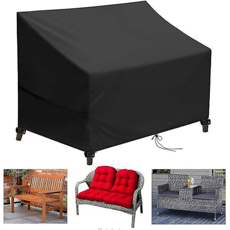 Hagebenk Trekk, 2-seters og Utendørs Hagebenk Trekk, Beskyttende Trekk for Hagemøbler, 420d Oxford Stoff Trekk for Hage Sofa, Vannpro