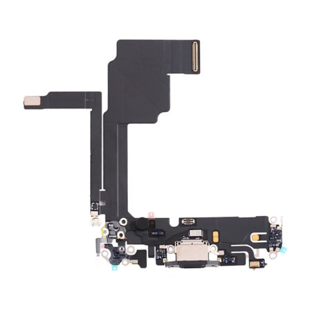 iPhone 15 Pro Max Laddkontakt med Flexkabel - Svart