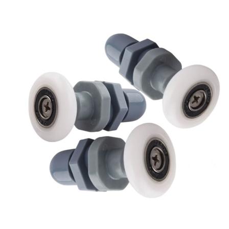 10 stk dusjdørruller/hjul/remskiver/styringer 23 mm diameter Yixiang