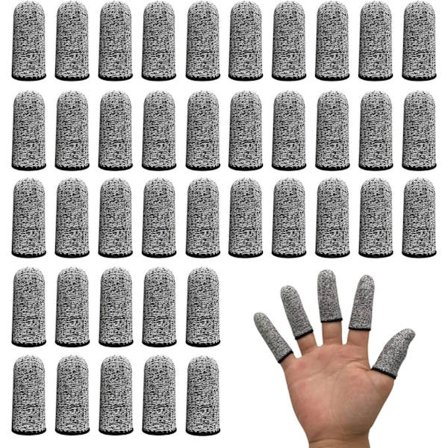 40 stk fingertupper, gjenbrukbare fingerbeskyttere, elastiske fingertupper