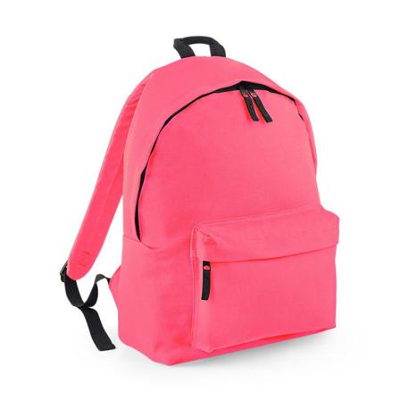 Bagbase Original Plain Ryggsäck One Size Fluorescerande Rosa