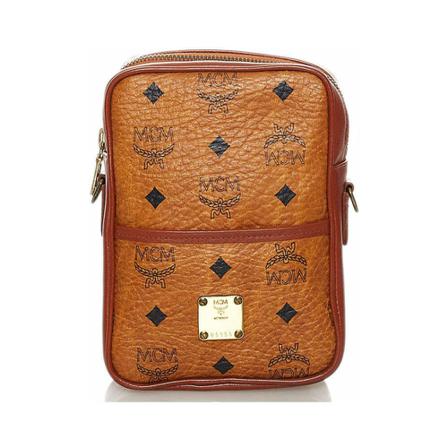 MCM Pre-owned, Pre-owned Cross Body Bags Bruin, Dames, Maat:ONE Size