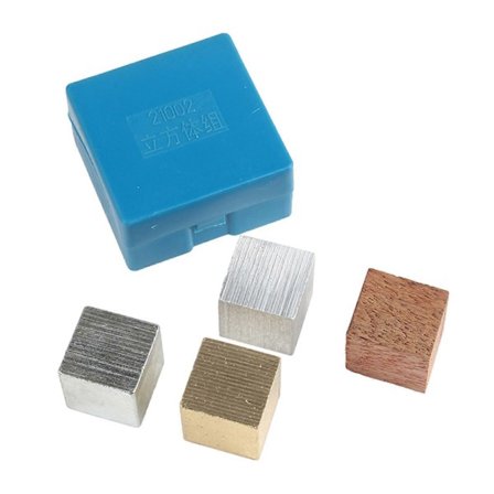 Tiheyskuutiosetti Oppimisen opetustyökalu laboratoriotutkimuksiin ja kouluihin