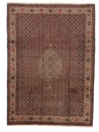 Oriental Bidjar Zandjan Rug 247X340 Brown/Black Wool, Persia