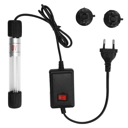 Akvarium Vanddyppet UV-lampe Fish Tank Vandrensning Alger Clean Light EU-stik 220V9W