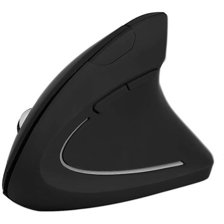 Pystysuora langaton hiiri, 2,4 GHz optinen 1600 dpi langaton ergonominen pystysuora pelihiiri ilman viivettä PC:lle/kannettavalle tietokoneelle/