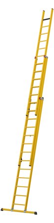 W.steps WFG-T8 Utskjutsstege glasfiber, 3-delad 13+13+13 steg, Stegar & ställningar