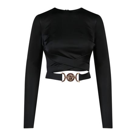 Versace Tops svart, Dam, Dam, Storlek: M
