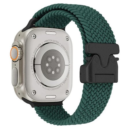 Fallskärm Nylon Armband kompatibelt Apple Watch Ultra 2 10 9 8 7 6 5 4 SE Flätat Tåligt Armband iWatch 49mm 46mm 45mm 42mm 44mm 40/41mm