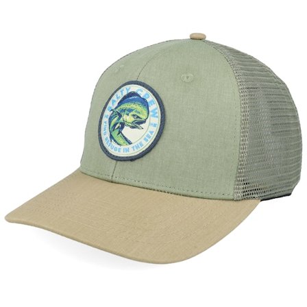 Salty Crew - Grønn trucker Caps - Mahi Club Retro Four Leaf Clover Trucker @ Hatstore