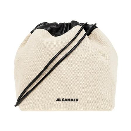 Jil Sander, Bucket bag Beige, Dames, Maat:ONE Size,leer,print