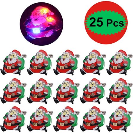 25 stk. Lysende julemand-automat med LED-lys tryk Chri