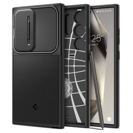Spigen Optik Armor-etui for Samsung Galaxy S24 Ultra - Svart