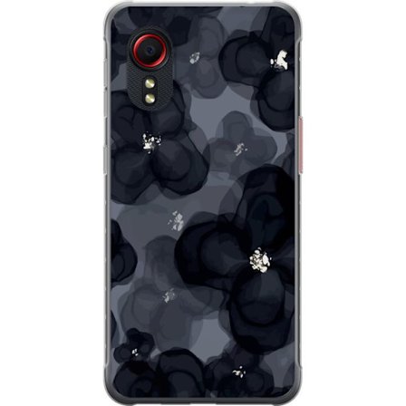 Yhteensopiva Puhelinkuori Samsung Samsung Galaxy Xcover 5 Abstrakti tummanvärisellä kukkakuviolla, jossa on elegantti ja dramaattinen tunnelma