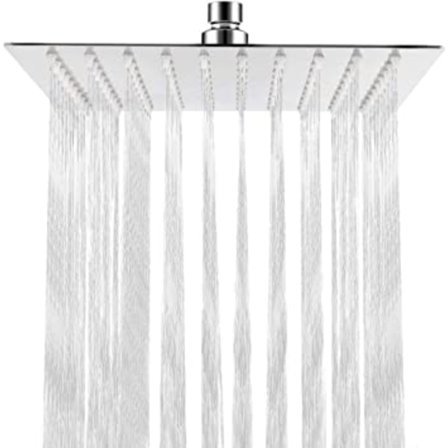 Duschhuvud, 8 tum stort duschhuvud, 304 rostfritt stål