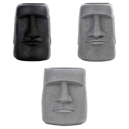 3x Pääsiäissaaren Pääsiäissaari-patsas Kukkaruukku Mehikasviruukku kotiin