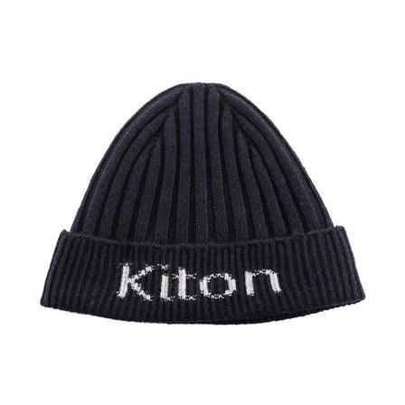 Kiton Beanie , Blauw , Heren , Maat: ONE Size Hoeden