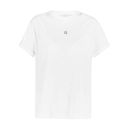 Stella McCartney Rolled sleeve T-shirt Hvid, Dame T-shirts