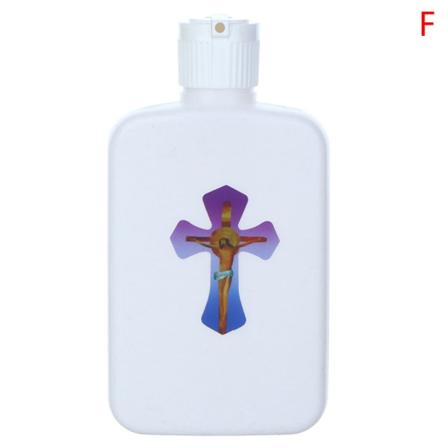 Katolsk religiös påsk Helig vattenflaska Jesus Cross välsignade F