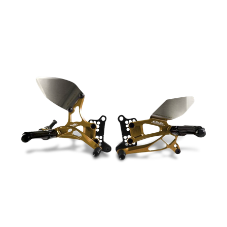 Fotpinnesett Valter Moto Type 2.5 Reverse Shift Gull - Yamaha YZF R125 2008-2024