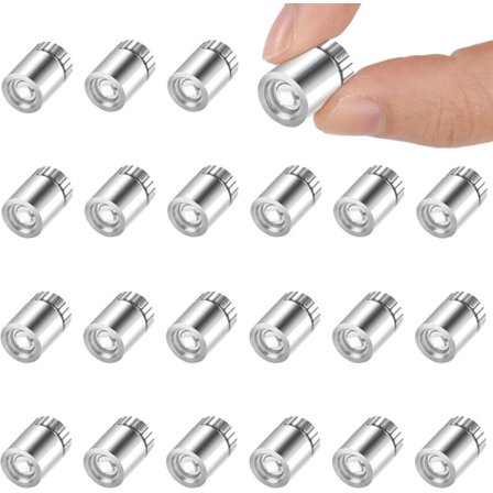 22 mini LED-lys, mini LED-batteridrevne lys, små hobbylys, papirlanterner, dukkehusdekoration, festdekoration, hvid