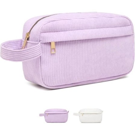 (Lilla) Makeup taske - Uspecificeret - Lilla - Manchester - 23cm x 13cm x 7cm - Kvinder