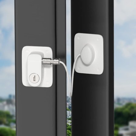 2-pak uden boring Børnesikring Vindue Ramme Børnesikring