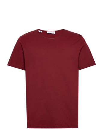 Slhluke Ss O-Neck Tee W T-shirt Rød Selected Homme