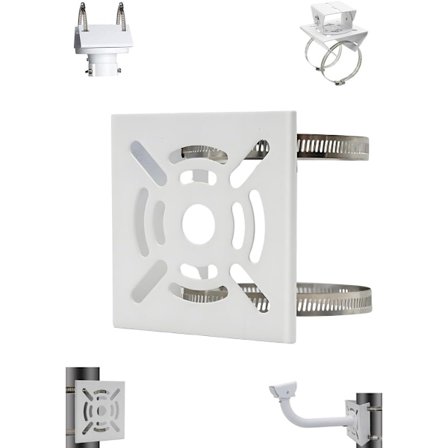 Säkerhetskamerahållare - Kamerahållare - Säkerhetsfäste - med 2 ringar - universellt metallfäste