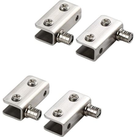 YIDOMDE 4-pak glasdørhængsler 90° drejehængsel, passer til 5-8 mm glasYIDOMDE