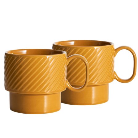Sagaform Coffee & More tekoppar 2 st, gul | Dukning & Servering > Muggar & Koppar > Tekopp | Bagaren och Kocken
