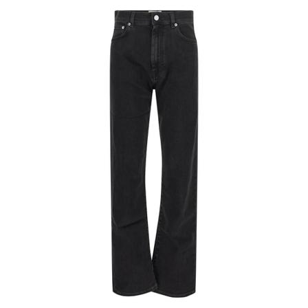 Loulou Studio Straight Jeans Sort, Dame, Størrelse: W28