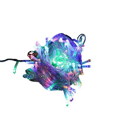 10M 100 LED Ljusslinga med Ändkontakt, 8 Lägen, EU-kontakt - Färgglad Dekorativ Belysning