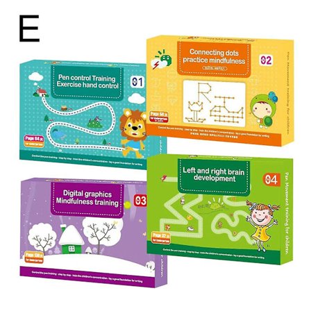 Uudelleenkäytettävä taikuusharjoituskirja lapsille oppimiskirjojen kirjoittamiseen