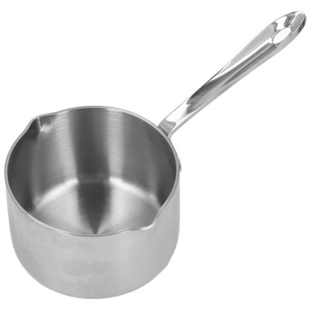 Varmmjölkgryte i rustfritt stål Sjokoladekokt sukkerost Smeltedigel med doble tut